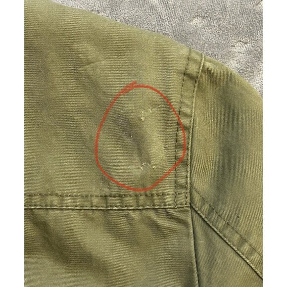 Thread & Supply Military Bomber Olive Green Coat Jacket Women's XL Full Zip - Picture 8 of 11